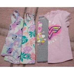 3T Kid's Summer Tops Used 2 Tanks + 2 Tees Jumping Beans